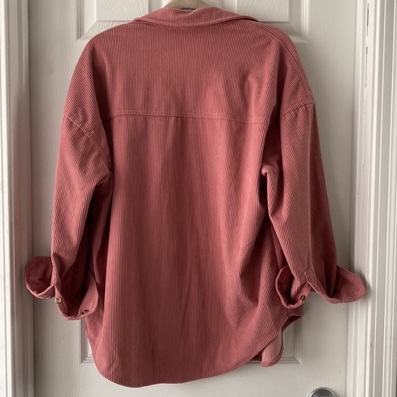 Oversized Pink Shacket - Picture 2 of 3